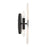 Savoy House Bancroft 2 Lt Sconce, Strie, Matte Black