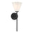 Savoy Essentials Blair 1 Light Sconce, Matte Black/Strie - 9-4010-1-89