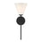 Savoy Essentials Blair 1 Light Sconce, Matte Black/Strie