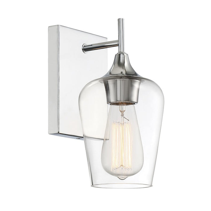 Savoy House Octave 1-Light Wall Sconce, Polished Chrome