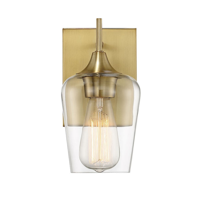 Savoy House Octave 1-Light Wall Sconce, Warm Brass - 9-4030-1-322