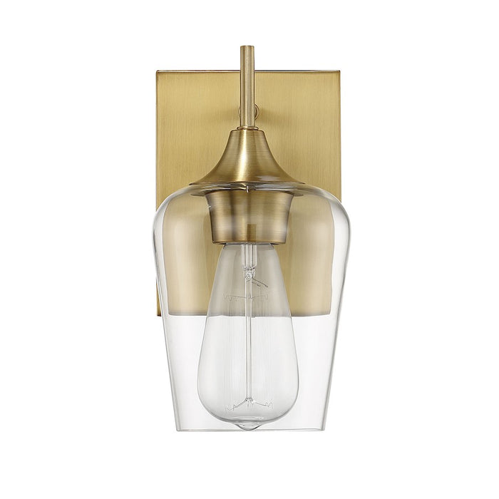 Savoy House Octave 1-Light Wall Sconce, Warm Brass