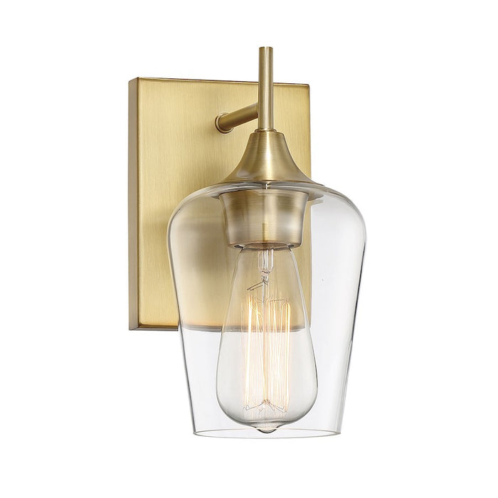 Savoy House Octave 1-Light Wall Sconce, Warm Brass