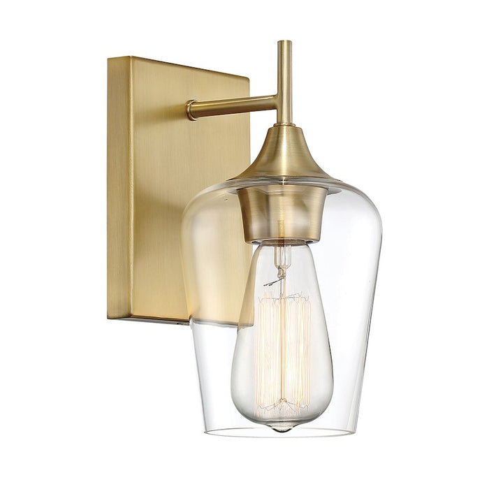 Savoy House Octave 1-Light Wall Sconce, Warm Brass