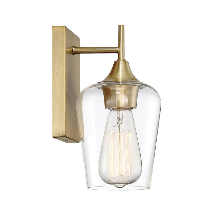 Savoy House Octave 1-Light Wall Sconce, Warm Brass