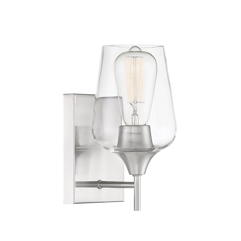 Savoy House Octave 1-Light Wall Sconce, Satin Nickel
