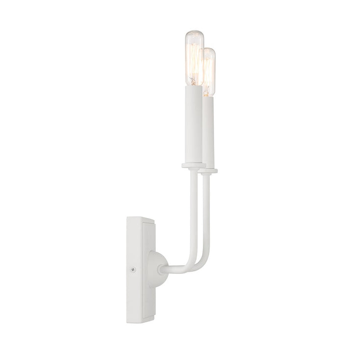 Essentials Avondale 2 Light Sconce, Bisque White