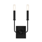 Essentials Avondale 2 Light Sconce, Matte Black - 9-4044-2-89