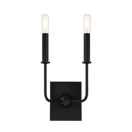 Essentials Avondale 2 Light Sconce, Matte Black - 9-4044-2-89