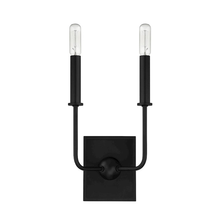 Savoy House Avondale 2-Light Wall Sconce, Matte Black