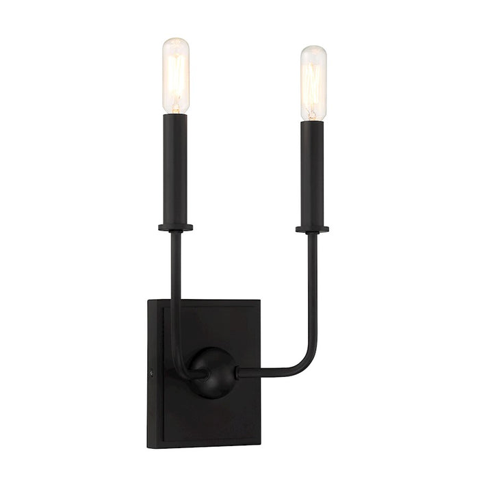 Savoy House Avondale 2-Light Wall Sconce, Matte Black