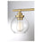 Savoy House Carson 1-Light Bathroom Vanity Light, Warm Brass