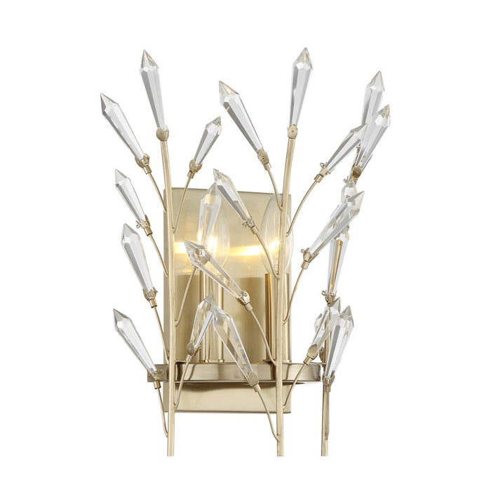 Savoy House Orianna 2 Light Sconce, Noble Brass