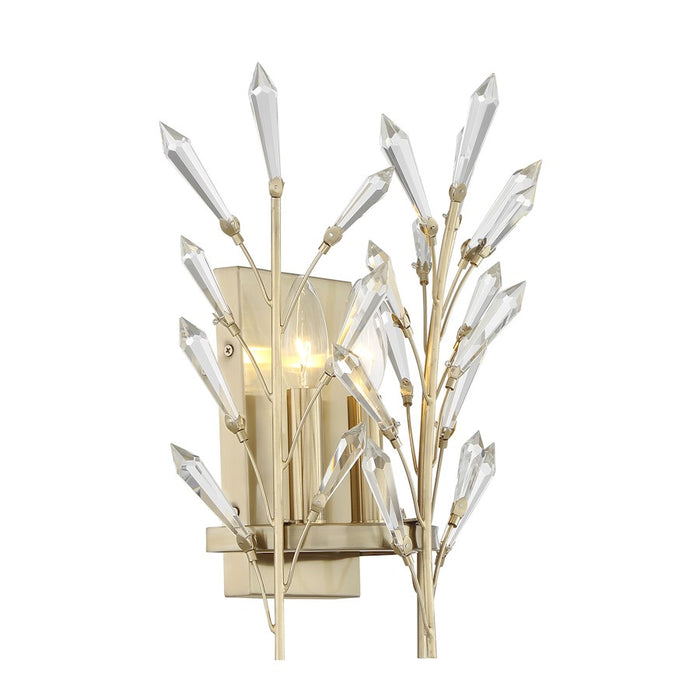 Savoy House Orianna 2 Light Sconce, Noble Brass