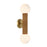 Savoy House Jarrell 2 Lt Sconce, White Opal, Warm Brass