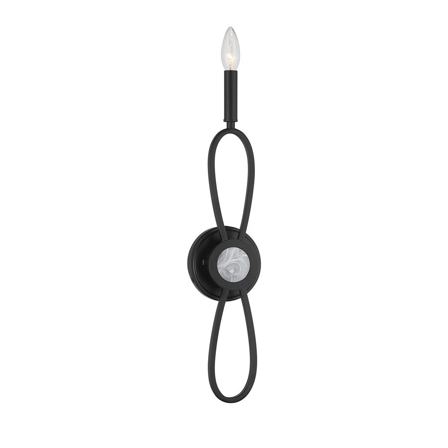 Savoy House Minette 1 Lt Sconce, Matte Black - 9-4100-1-89