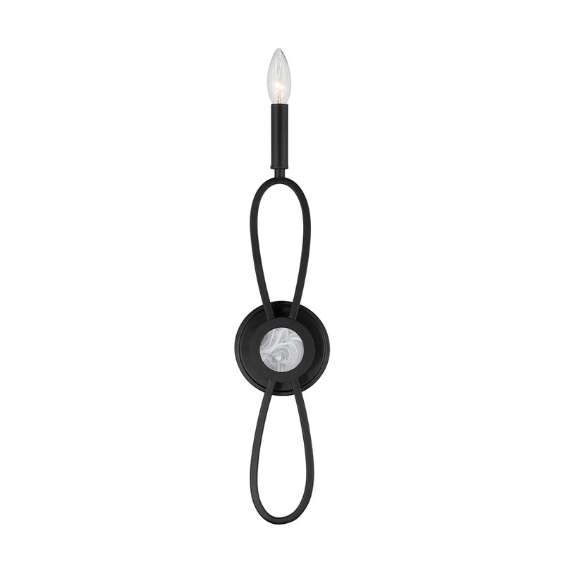 Savoy House Minette 1 Lt Sconce, Matte Black