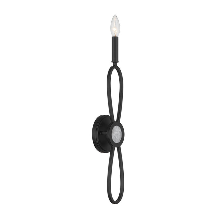 Savoy House Minette 1 Lt Sconce, Matte Black