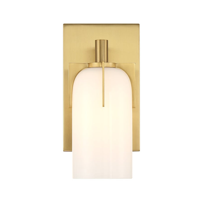 Savoy House Caldwell 1-Light Bathroom Vanity Light, Warm Brass