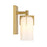 Savoy House Caldwell 1 Light Bath, Warm Brass/Etched White Opal