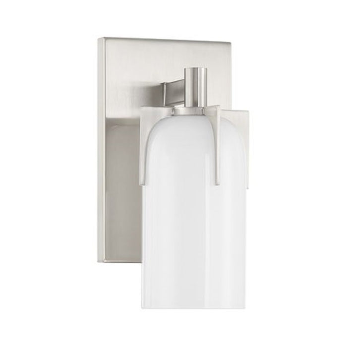 Savoy House Caldwell 1-Light Bathroom Vanity Light, Satin Nickel