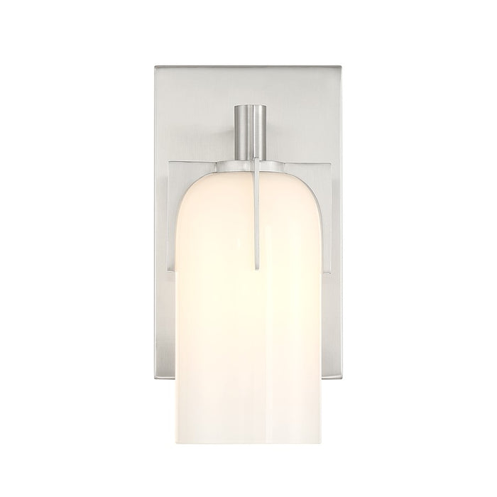 Savoy House Caldwell 1-Light Bathroom Vanity Light, Satin Nickel