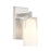 Savoy House Caldwell 1 Light Bath, Satin Nickel/Etched White Opal