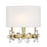 Savoy House Dahlia 1-Light Wall Sconce, Warm Brass - 9-4364-1-322