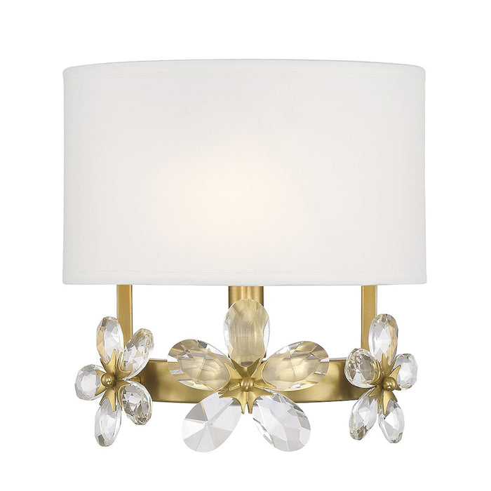 Savoy House Dahlia 1-Light Wall Sconce, Warm Brass - 9-4364-1-322