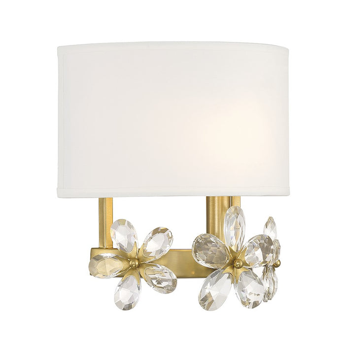 Savoy House Dahlia 1-Light Wall Sconce, Warm Brass