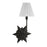 Savoy House Crestwood 1 Light Sconce, Black Tourmaline