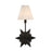 Savoy House Crestwood 1-Light Wall Sconce, Black Tourmaline