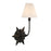 Savoy House Crestwood 1 Light Sconce, Black Tourmaline