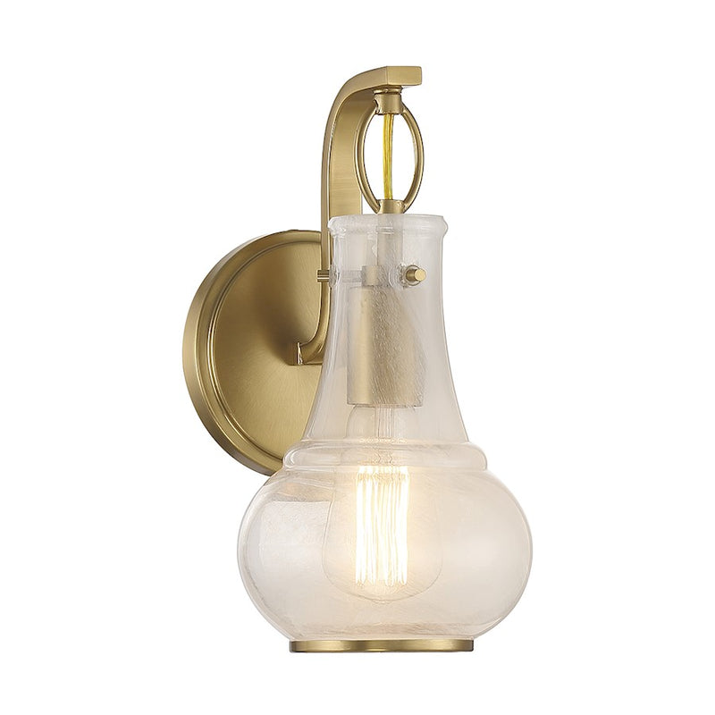Savoy House Adams 1-Light Wall Sconce, Warm Brass