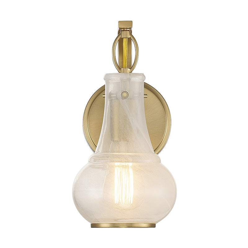Savoy House Adams 1-Light Wall Sconce, Warm Brass