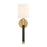 Savoy House Conrad 1 Lt Sconce, White, Warm Brass