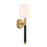 Savoy House Conrad 1 Lt Sconce, White, Warm Brass