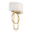 Savoy House Tempe 2-Light Wall Sconce, Warm Brass