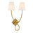 Savoy House Barclay 2 Light Sconce, Warm Brass