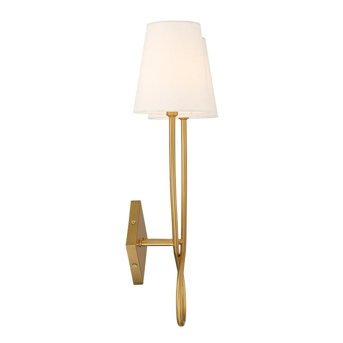 Savoy House Barclay 2 Light Sconce, Warm Brass