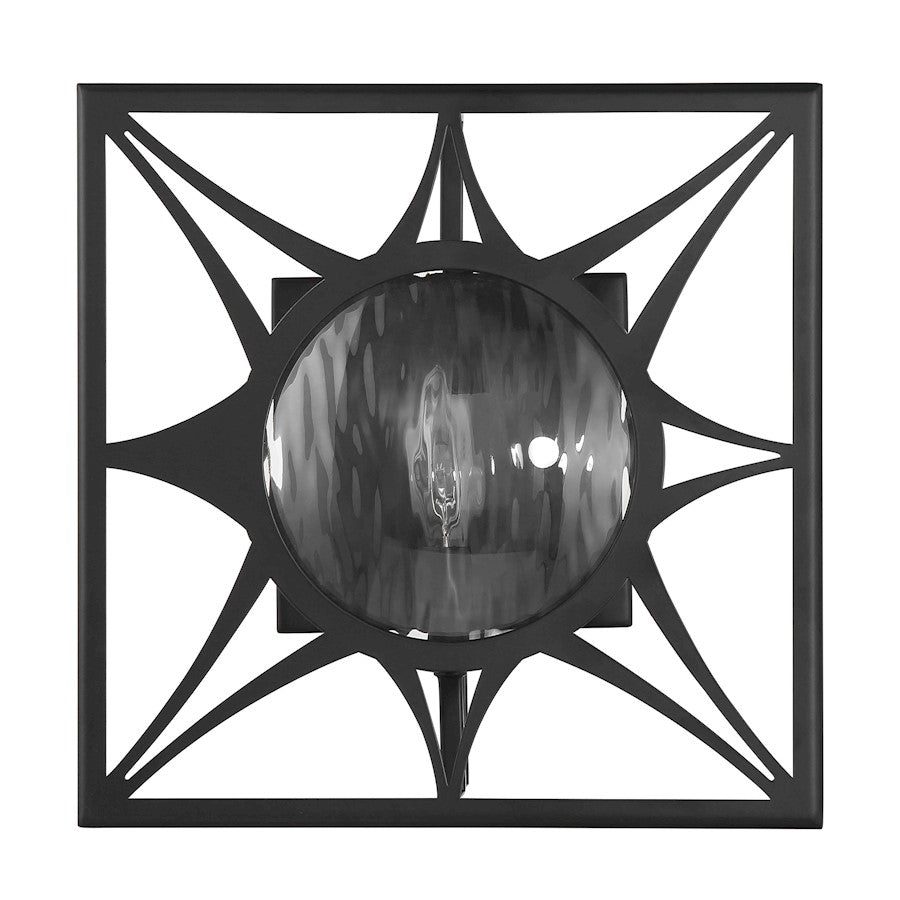 Savoy House Balfour 1 Light Sconce, Matte Black
