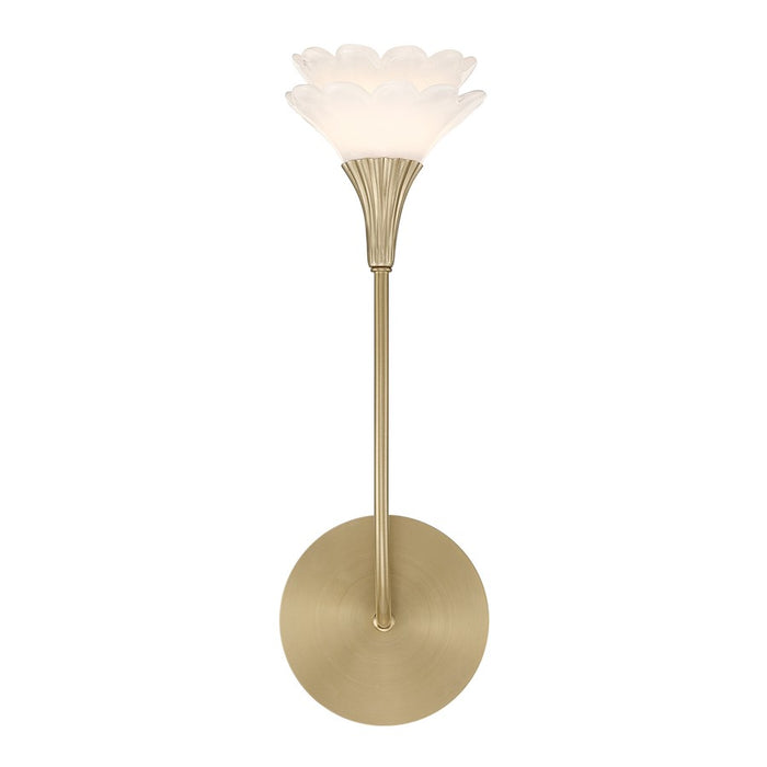 Savoy House Florena 1 Lt Sconce, Noble Brass