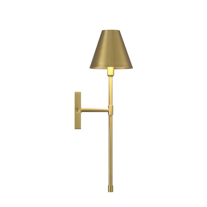 Savoy House Jefferson 1-Light Wall Sconce, Warm Brass