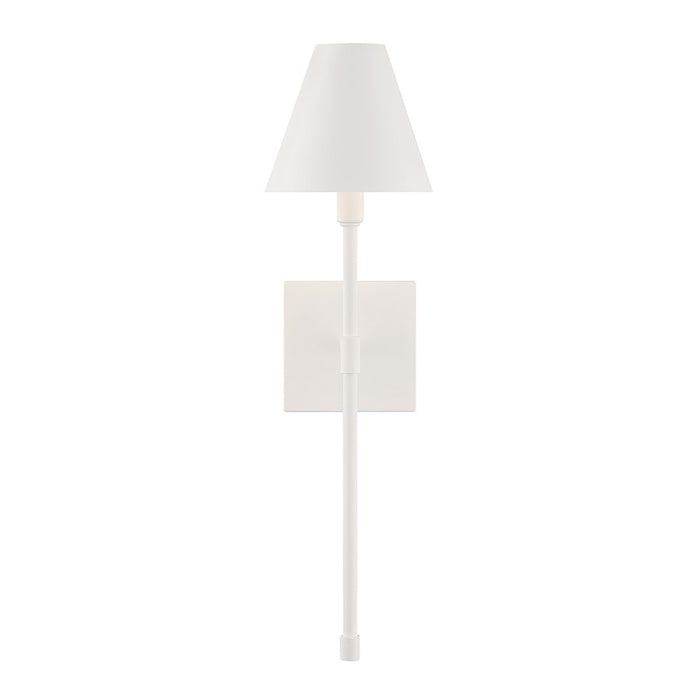 Savoy House Jefferson 1-Light Wall Sconce, Bisque White