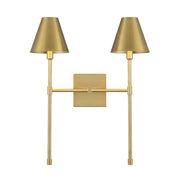 Savoy House Jefferson 2-Light Wall Sconce, Warm Brass - 9-5202-2-322