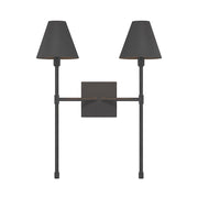 Savoy House Jefferson 2-Light Wall Sconce, Matte Black - 9-5202-2-89
