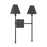 Savoy House Jefferson 2-Light Wall Sconce, Matte Black