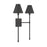 Savoy House Jefferson 2-Light Wall Sconce, Matte Black