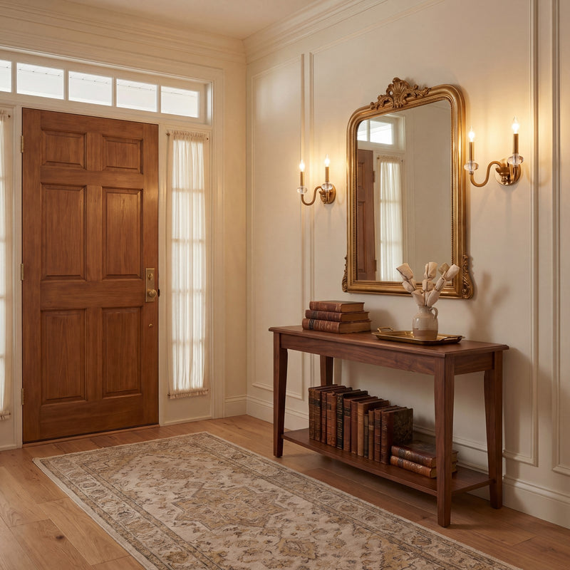 Savoy House Bergdorf 2-Light Wall Sconce, Warm Brass