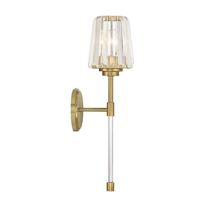 Savoy House Garnet 1-Light Wall Sconce, Warm Brass